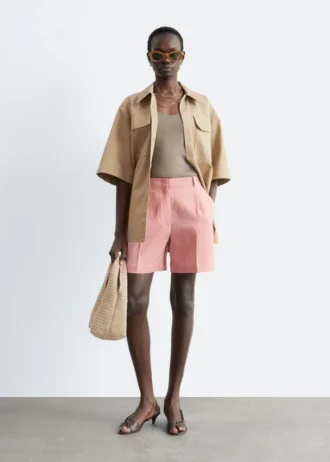 Skreddersydde linneShorts Skreddersydde linneShorts