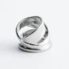 Skulpturell ring med dobbelt vikling Skulpturell ring med dobbelt vikling