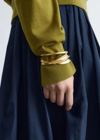 Skulpturelt mansjettarmbånd