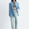 Slim-fit kort T-skjorte