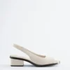 Slingback-sandaler i nappaskinn Slingback-sandaler i nappaskinn