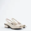 Slingback-sandaler i nappaskinn Slingback-sandaler i nappaskinn