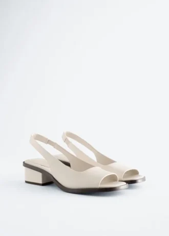 Slingback-sandaler i nappaskinn