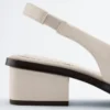 Slingback-sandaler i nappaskinn Slingback-sandaler i nappaskinn