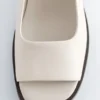 Slingback-sandaler i nappaskinn Slingback-sandaler i nappaskinn