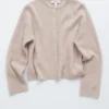 Strikket cardigan i alpakablanding Strikket cardigan i alpakablanding