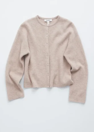 Strikket cardigan i alpakablanding