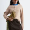 Strikket cardigan i alpakablanding Strikket cardigan i alpakablanding