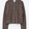 Strikket cardigan i alpakablanding Strikket cardigan i alpakablanding