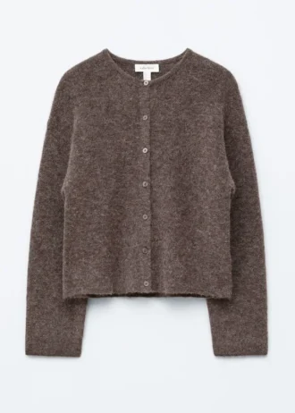 Strikket cardigan i alpakablanding