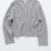 Strikket cardigan i alpakablanding Strikket cardigan i alpakablanding