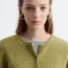 Strikket cardigan i alpakablanding Strikket cardigan i alpakablanding