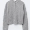 Strikket cardigan i alpakablanding Strikket cardigan i alpakablanding