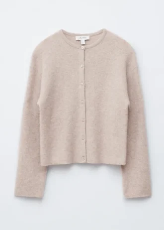 Strikket cardigan i alpakablanding