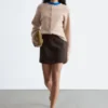 Strikket cardigan i alpakablanding Strikket cardigan i alpakablanding