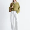 Strikket cardigan i alpakablanding Strikket cardigan i alpakablanding