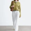 Strikket cardigan i alpakablanding Strikket cardigan i alpakablanding