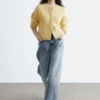 Strikket cardigan i alpakablanding Strikket cardigan i alpakablanding