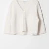 Strikket kortærmet Cardigan