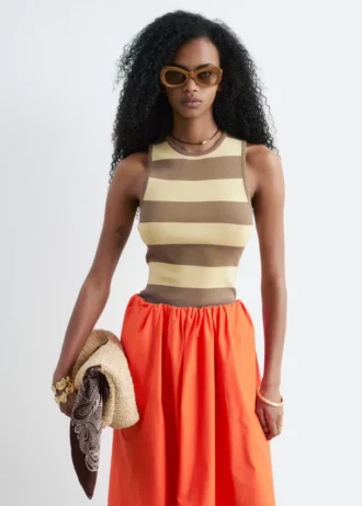 Strikket tank-top