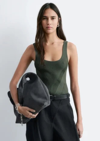 Strikket tank-top Strikket tank-top