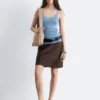 Strikket tank-top med rund hals Strikket tank-top med rund hals