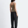 Strikket tank-top med rund hals Strikket tank-top med rund hals
