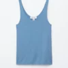 Strikket tank-top med rund hals Strikket tank-top med rund hals