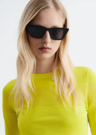 Kantete Cat Eye-solbriller