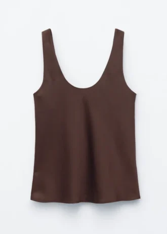 Tank-top med rund hals