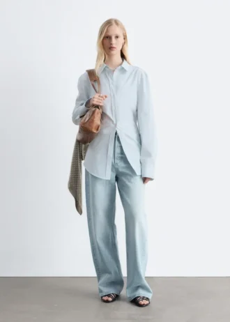 tapered bomullsskjorte 3 1 330x462 - Tapered bomullsskjorte