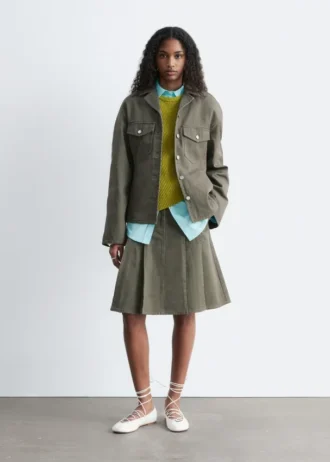Tapered Cotton Jakke