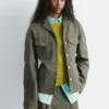Tapered Cotton Jakke Tapered Cotton Jakke