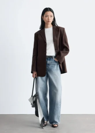 Tapered Linen Blazer