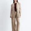 Tapered Linen Blazer