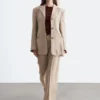 Tapered Linen Blazer