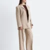 Tapered Linen Blazer