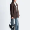 Tapered Linen Blazer