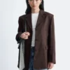 Tapered Linen Blazer