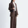Tapered Linen Blazer
