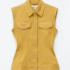 Tettsittende denimvest