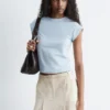 Tettsittende jersey-T-skjorte Tettsittende jersey-T-skjorte