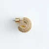 To-delte rhinestone-øredobber