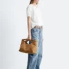 Oversized bluse med puffermmer
