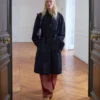 Trenchcoat i ull med belte Trenchcoat i ull med belte
