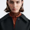 Trenchcoat i ull med belte Trenchcoat i ull med belte