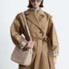 Trenchcoat med belte