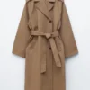 Trenchcoat med belte