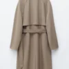 Trenchcoat med belte i ull Trenchcoat med belte i ull