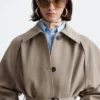 Trenchcoat med belte i ull Trenchcoat med belte i ull